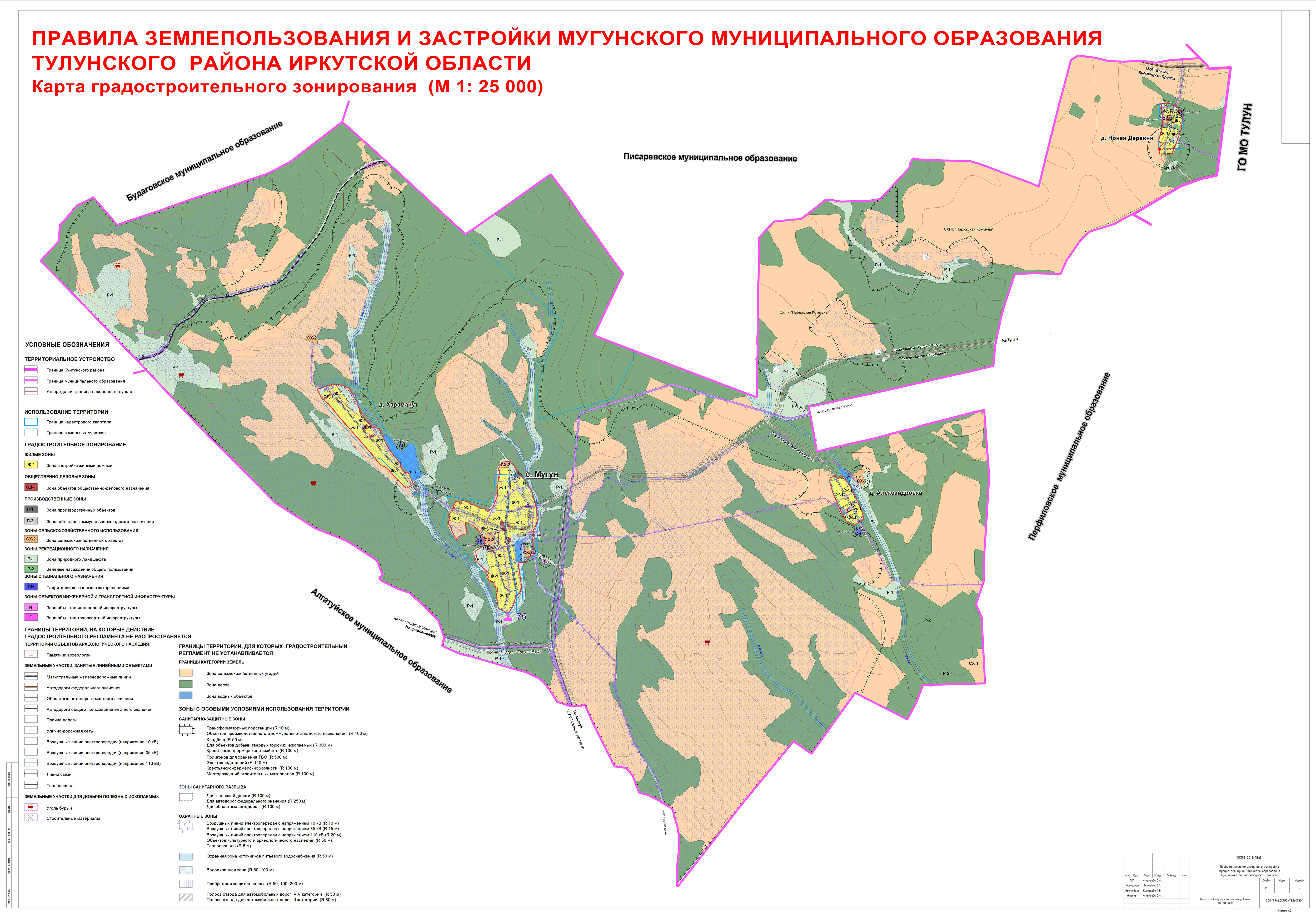 Карта тулунского района